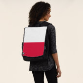 ポーランドの旗 バックパック (着用)