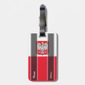 ポーランドの旗 ラゲッジタグ (裏面縦)