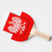 ポーランドの旗 ワールドカップ2022 サッカー フットボール ポルスカ 卓球ラケット (横)