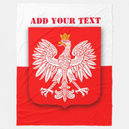 ポーランドの旗 ワールドカップ2022 サッカー ポルスカ フリースブランケット