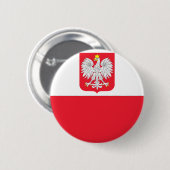 ポーランドの旗 缶バッジ (正面&裏面)