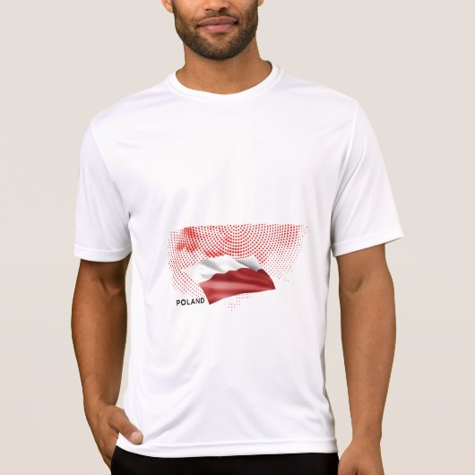 ポーランドの旗 Tシャツ (正面)