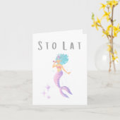 ポーランドの最後の誕生日の名前おめでとう カード (黄色い花)