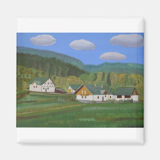 ポーランドの村 マグネット (正面)