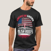 ポーランドの根で栽培されたアメリカ人ポーランド国旗の家族 Tシャツ (正面)