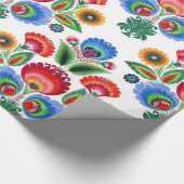 ポーランドの民俗花 ラッピングペーパー (コーナー)