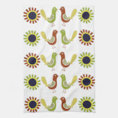 ポーランドの民俗鳥、台所タオル キッチンタオル (縦)