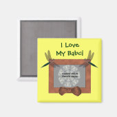 ポーランドの祖母は私のバブチDragonfly写真を愛する マグネット (正面/裏面)