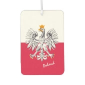 ポーランドの空気清浄剤、愛国心、ポーランド国旗 カーエアーフレッシュナー (正面)