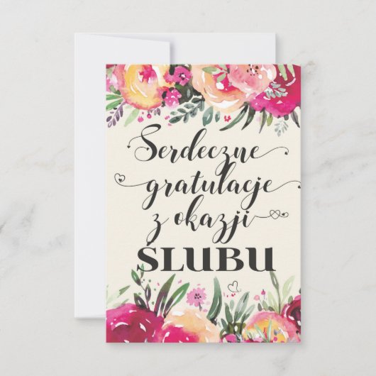 ポーランドの結婚式の願い (正面)