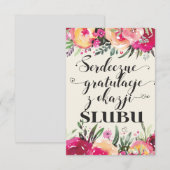 ポーランドの結婚式の願い (正面/裏面)