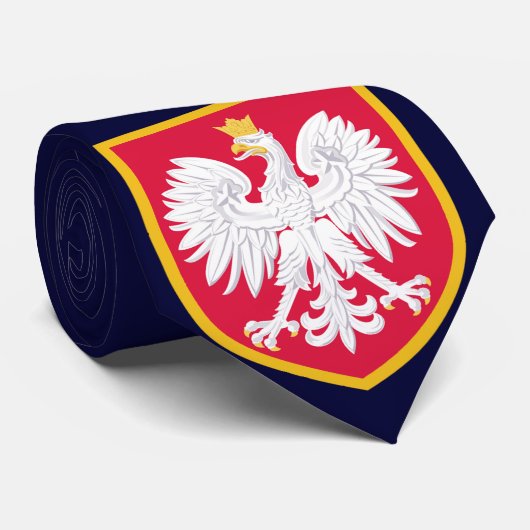 ポーランドの美しい旗-コートの腕 ネクタイ (ロール)