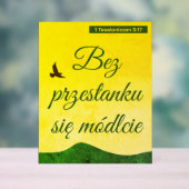 ポーランドの聖書の聖句 | Werset Biblijny | ポーランド アクリルサイン (ニュートラル)