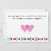 ポーランドの花飾りストリップ、招待状 招待状 (裏面)