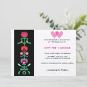 ポーランドの花飾りストリップ、招待状 招待状 (スタンド正面)