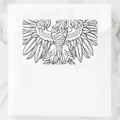 ポーランドの記号 長方形シール (バッグ)