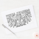 ポーランドの記号 長方形シール (封筒)