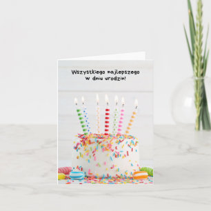ポーランドの誕生日の願い カード