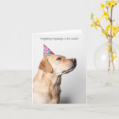 ポーランドの誕生日の願い カード (黄色い花)