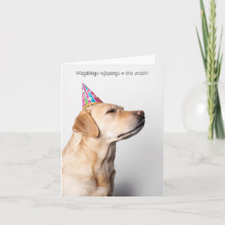 ポーランドの誕生日の願い カード