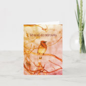 ポーランドの野生動物の取得自然 カード (正面)