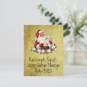 ポーランドの金ゴールドでウェソワチシフォンメリークリスマスカード (スタンド正面)