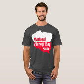 ポーランドの餃子記念日 ユニーク ポーランド餃子 Tシャツ (正面フル)