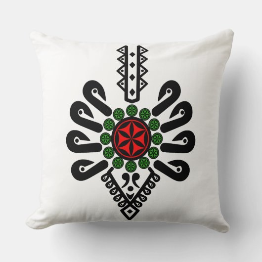 ポーランドの高地のフォークパターン – Parzenica クッション (正面)