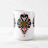 ポーランドの高地のフォークパターン – Parzenica コーヒーマグカップ (中央)