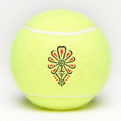 ポーランドの高地のフォークパターン – Parzenica テニスボール (裏面)