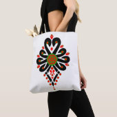 ポーランドの高地のフォークパターン – Parzenica トートバッグ (クローズアップ)