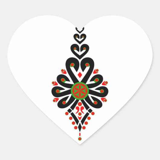 ポーランドの高地のフォークパターン – Parzenica ハートシール (正面)