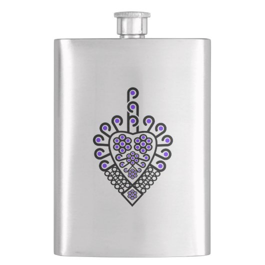 ポーランドの高地のフォークパターン – Parzenica フラスク (正面)