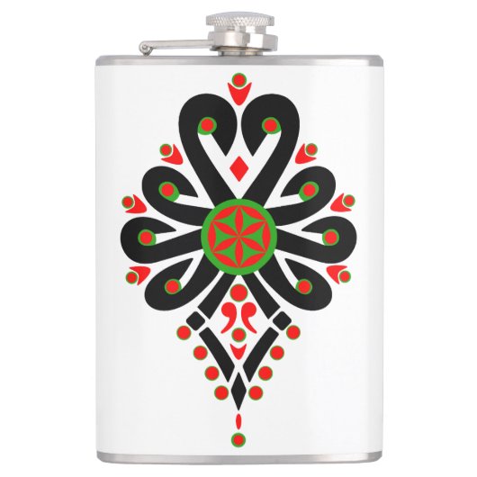 ポーランドの高地のフォークパターン – Parzenica フラスク (正面)