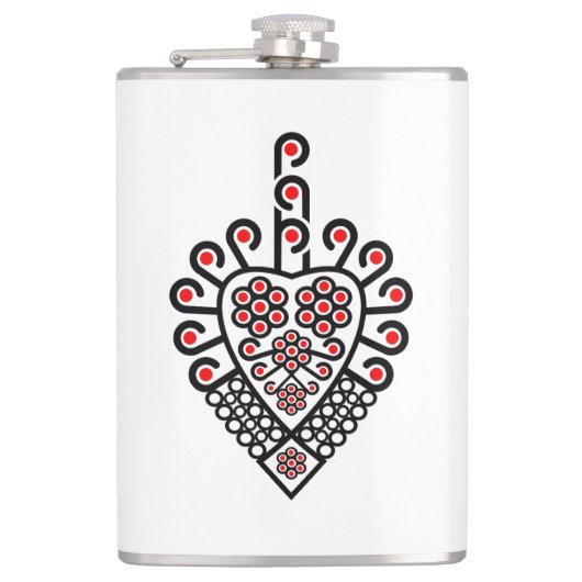 ポーランドの高地のフォークパターン – Parzenica フラスク (正面)