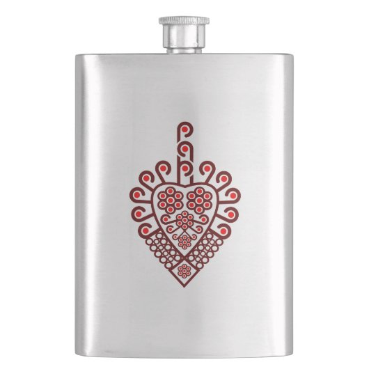 ポーランドの高地のフォークパターン – Parzenica フラスク (正面)