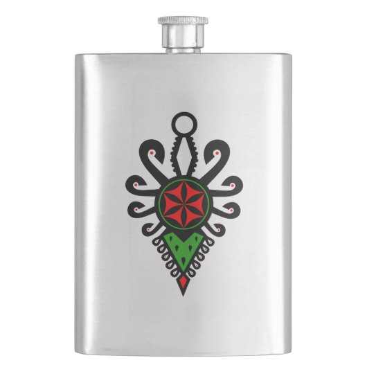 ポーランドの高地のフォークパターン – Parzenica フラスク (正面)