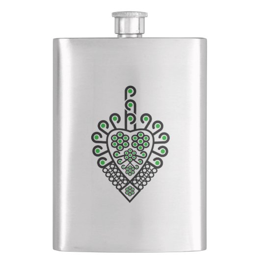 ポーランドの高地のフォークパターン – Parzenica フラスク (正面)