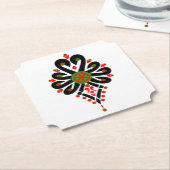 ポーランドの高地のフォークパターン – Parzenica ペーパーコースター (アングル)