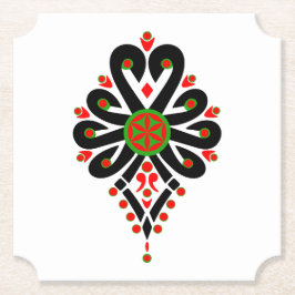 ポーランドの高地のフォークパターン – Parzenica ペーパーコースター