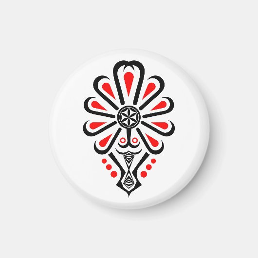 ポーランドの高地のフォークパターン – Parzenica マグネット (正面)