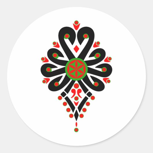 ポーランドの高地のフォークパターン – Parzenica ラウンドシール (正面)