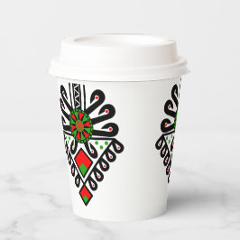 ポーランドの高地のフォークパターン – Parzenica 紙コップ