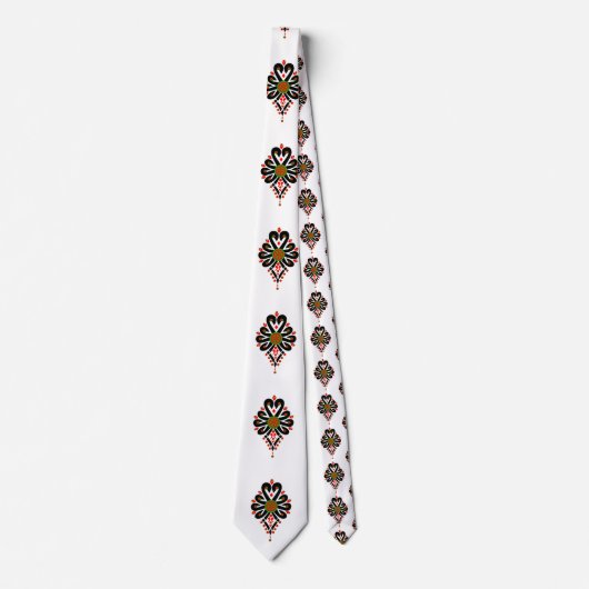 ポーランドの高地のフォークパターン – Parzenica 1 ネクタイ (正面)