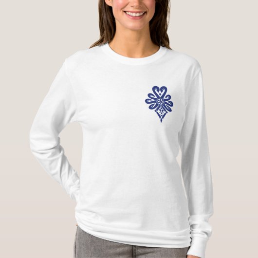ポーランドの高地のフォークパターン – Parzenica Tシャツ (正面)