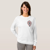 ポーランドの高地のフォークパターン – Parzenica Tシャツ (正面フル)