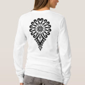 ポーランドの高地のフォークパターン – Parzenica Tシャツ (裏面)