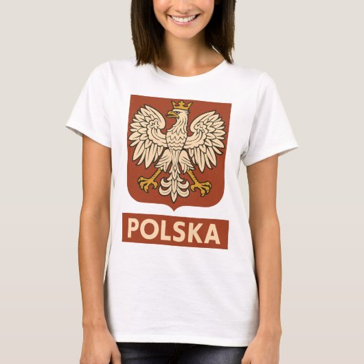 ポーランドの鷲の紋章 Polska Tシャツ (正面)