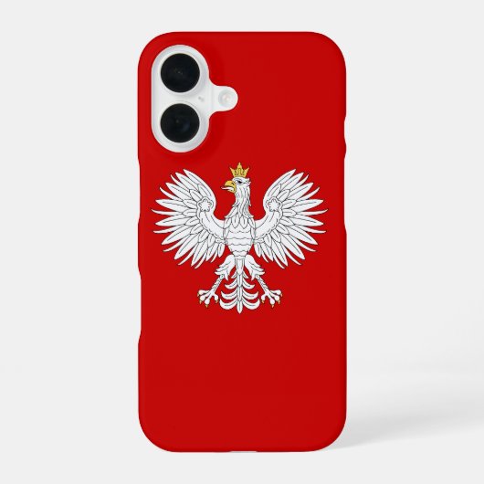 ポーランドの鷲 iPhone 16ケース (裏面)