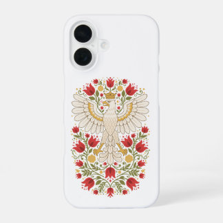 ポーランドの鷹のチューリップ民俗芸術 iPhone 16ケース